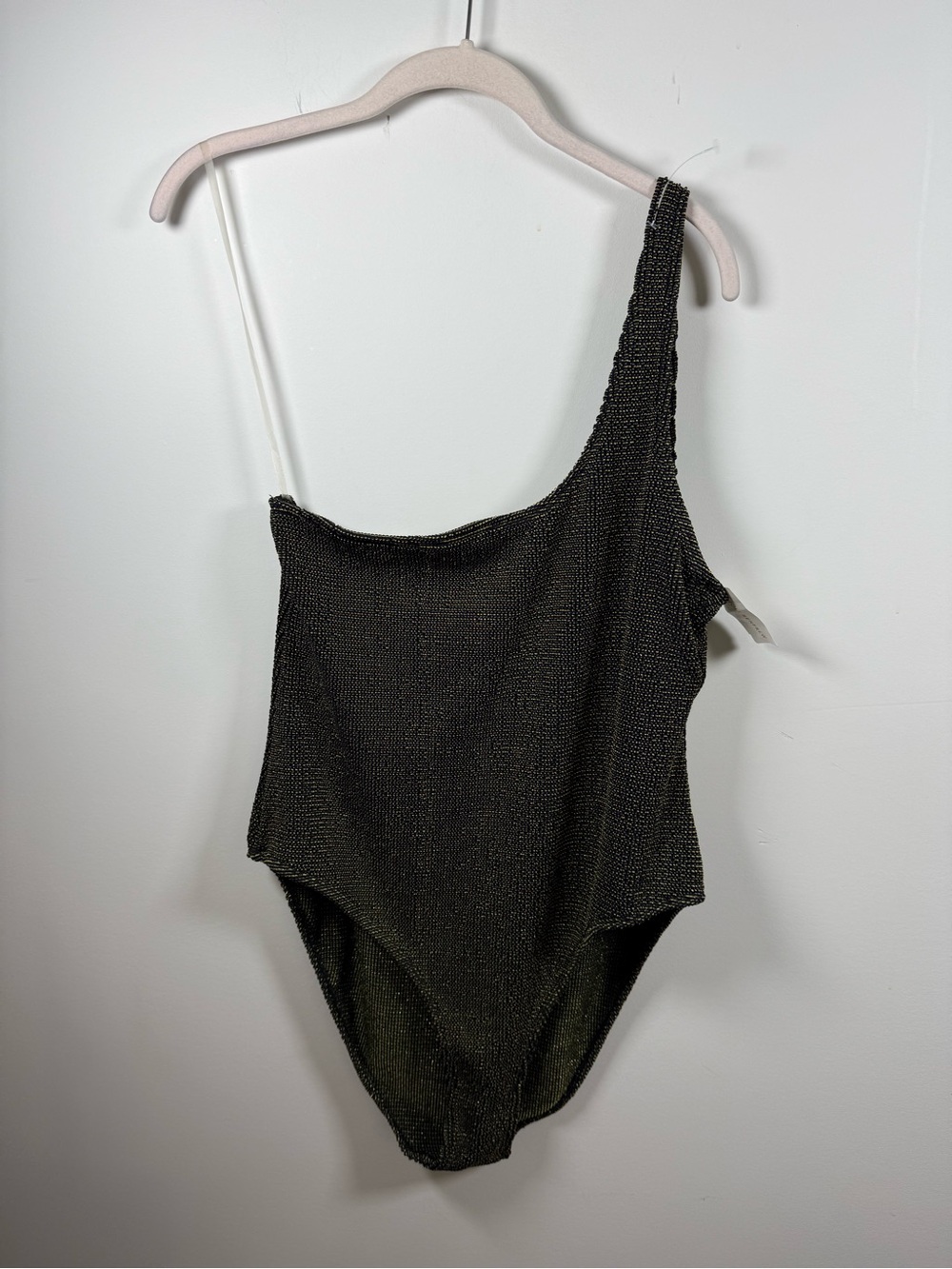 GOOD AMERICAN | BNWT Black Sculpt Always Fits One Shoulder Swimsuit Size XXL - Picture 3 of 9
